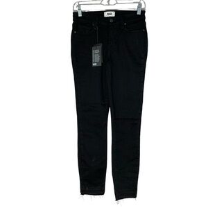 PAIGE Verdugo Crop Black Skinny Jeans